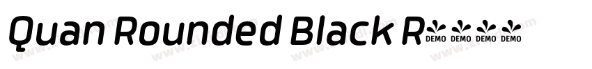 Quan Rounded Black R字体转换